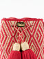 Mochilas Wayuu à Motifs Rouge & Or. Zoom logo