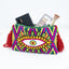 Pochette Clutch Wayuu Brodée Motif Oeil Rouge Jaune et Vert Pochettes Brodées Soleico Fait main motif Evil Eye. Artisanat Ethnique Responsable. Modèle similaire Enayim design Sac Colombien