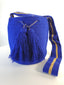 Mochilas Wayuu Bleu Klein & Or Brillant - Taille M