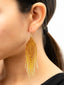Boucles d'oreilles artisanales Café et Or, Taille M. Tradition Colombie. Poté Profil