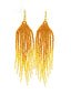 Boucles d'oreilles artisanales Café et Or, Taille M. Tradition Colombie. Zoom Face