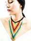 Collier Artisanal Embera V - Perles Verre - Arc en ciel