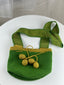 Mochilas Wayuu Vert & Or Brillant - Taille M