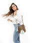 Mochilas Wayuu Chocolat & Turquoise - Taille M