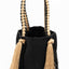 Mochila Anses tressées "Rapunzel" Noir et marron clair. Taille L | Zoom dessus