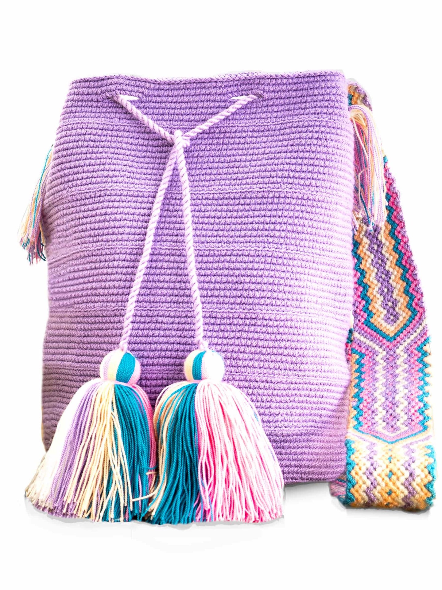 Sac Mochila Lila, bandoulière macramé