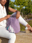 Wayuu Mochilas | Lilas | Sangle Macramé | Sac seau Style Bohème Chic | Artisan du monde