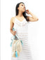 Mochilas Wayuu Beige & Turquoise. Porté main