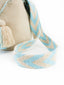Mochilas Wayuu Beige & Turquoise. Zoom bandoulière