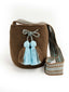 Soleico Petit Mochilas Wayuu Chocolat et Turquoise boheme chic issu d'Artisan du monde Zoom Sac