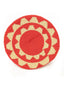 Mochilas Wayuu à Motifs Rouge & Or. Zoom fond sac seul