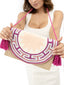 Soleico Pochette Wayuu Violet et Rose Sac Mochilas Zoom Pochette