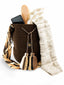 Mochilas Wayuu Marron avec Rabat à Strass.  Contenance