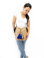 Mochilas Wayuu Camel. Porté face