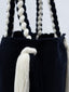 Wayuu Mochila Wayuu tresse Bleu Blanc Artisan du monde