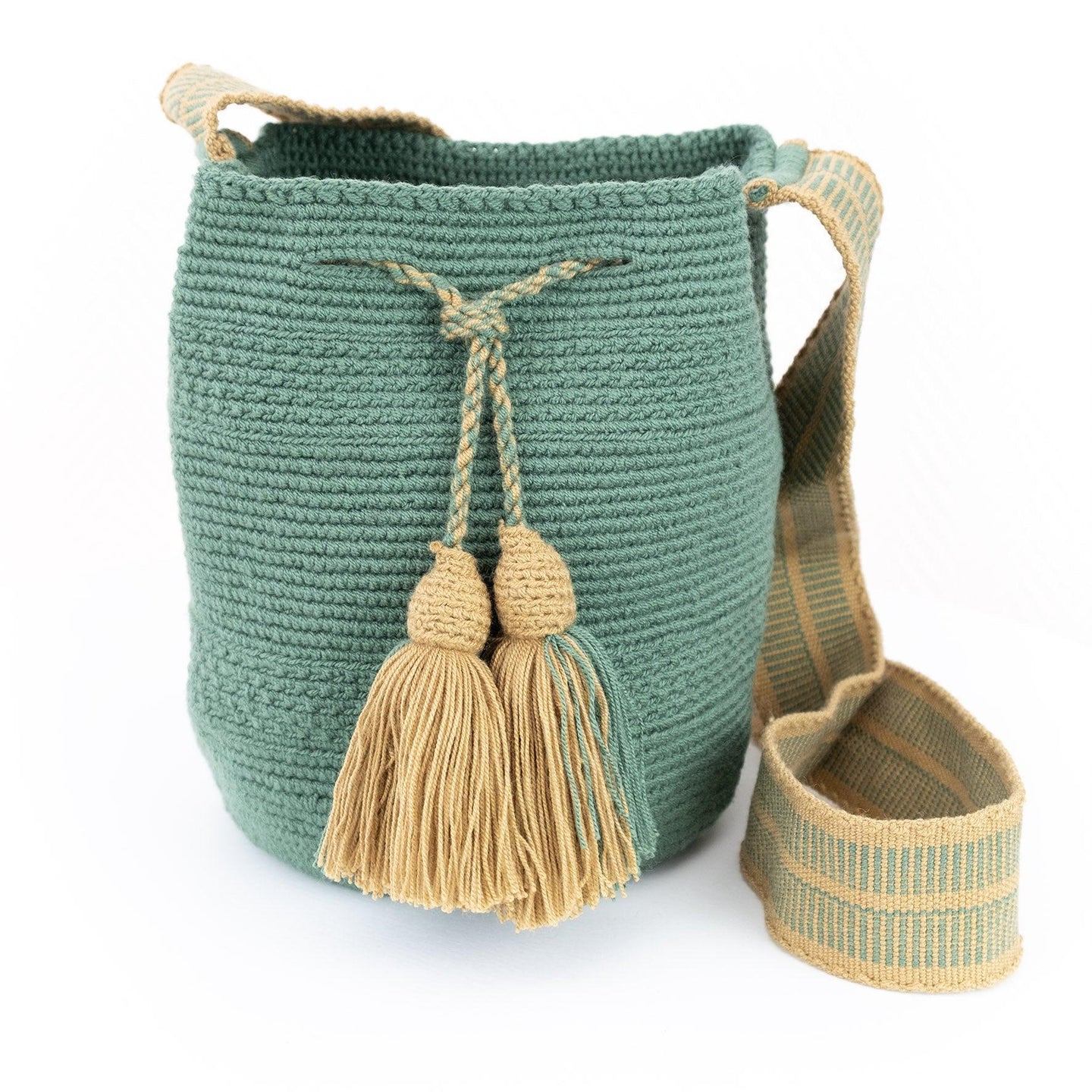 Petit Sac Mochila Wayuu Vintage et Camel