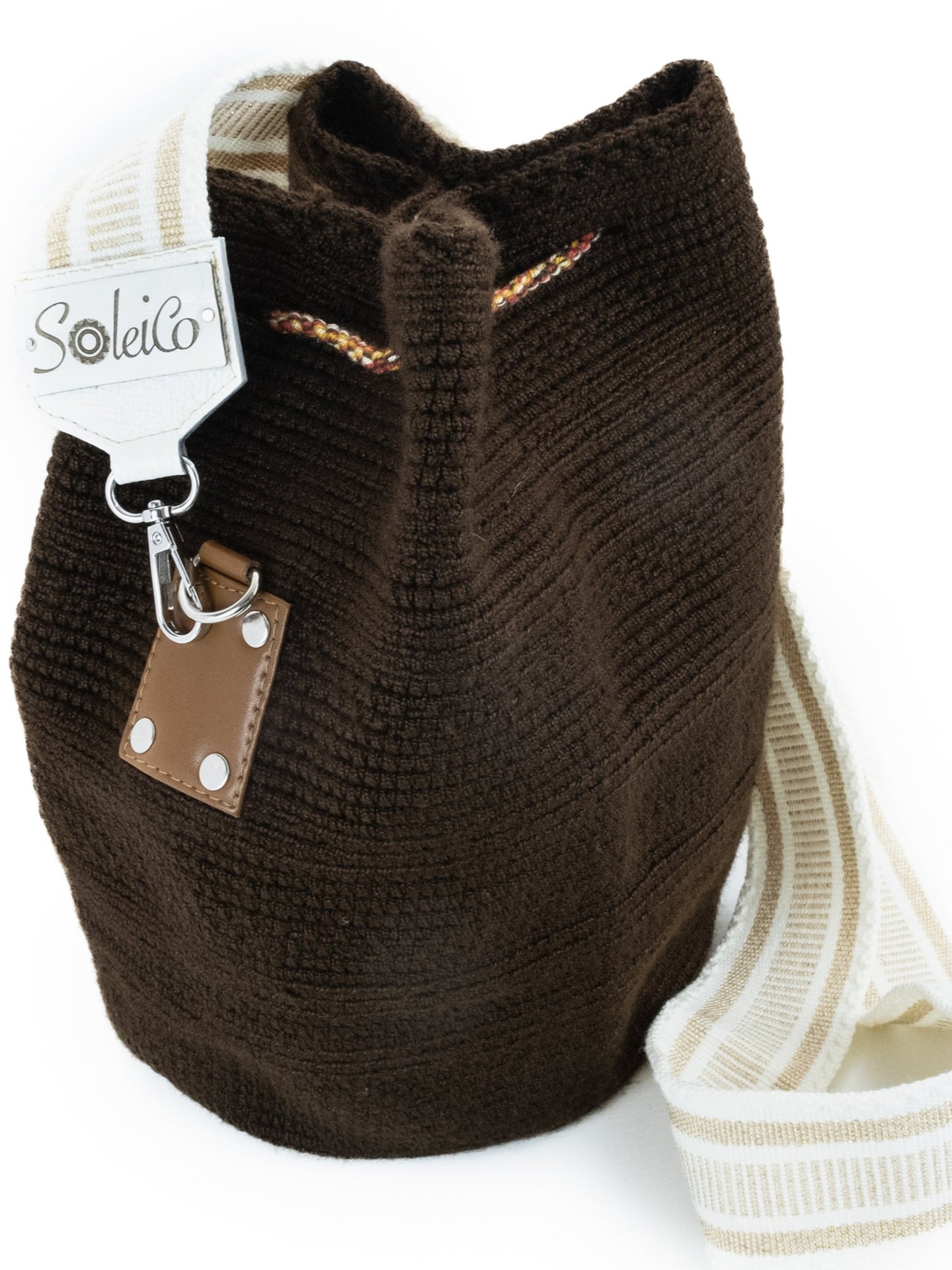 Bandoulière amovible Blanc & Or - Mochilas Wayuu - Zoom sac