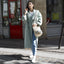 Sac Mochila Iconique Beige et Blanc, Bandoulière tissée
