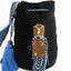 Mochilas Wayuu Noir Macramé. Zoom profil