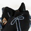 Mochilas Wayuu Noir Macramé. Zoom fermeture